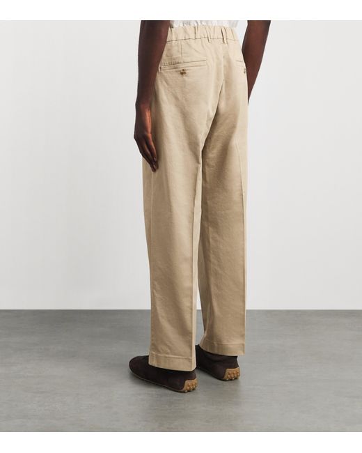 NN07 Natural Stretch-Organic Cotton Kay Pleated Trousers for men
