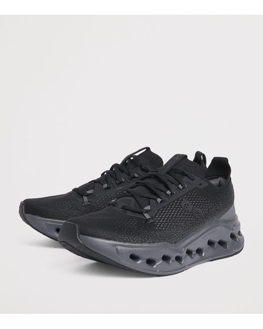 On Shoes Black Cloudsurfer Max Trainers for men