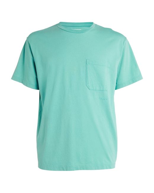 FRAME Green Cotton T-shirt for men
