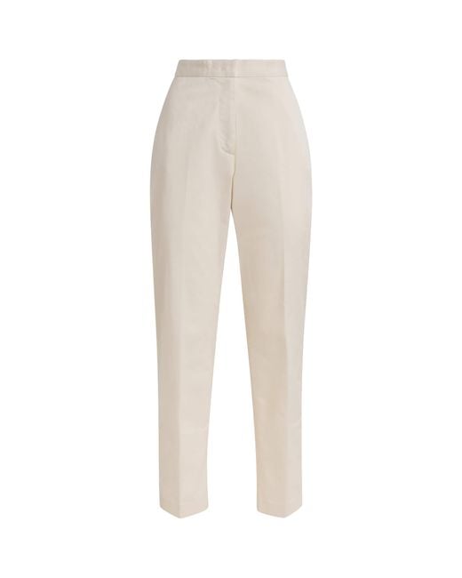 Fabiana Filippi Natural Cotton Tailored Trousers