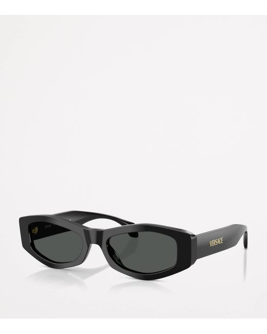 Versace Black Irregular Sunglasses