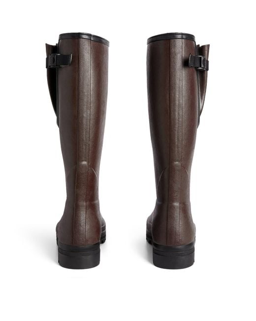 Le Chameau Brown Neoprene-Lined Vierzonord Wellington Boots for men