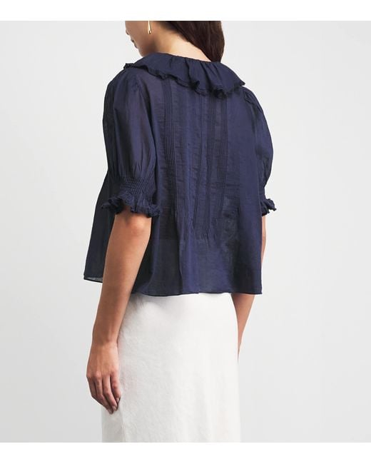 Doen White Organic Cotton Henri Blouse
