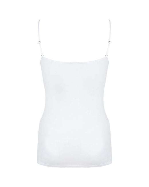 Hanro White Moment V-neck Top
