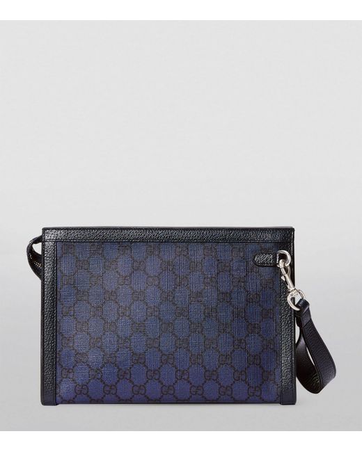 Gucci Blue Gg Supreme Ophidia Pouch for men
