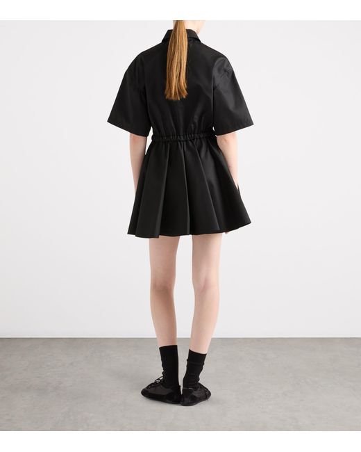 Prada Black Re-Nylon Mini Dress