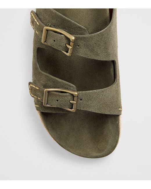 Polo Ralph Lauren Green Suede Turbach Sandals for men