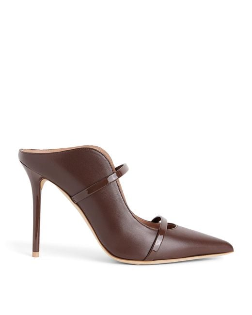 Malone Souliers Brown Leather Maureen Mules 100
