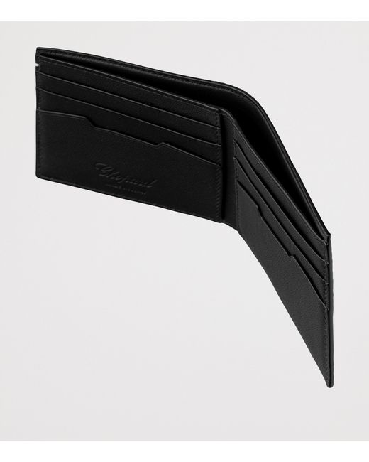 Chopard Black Mini Leather Racing Bifold Wallet