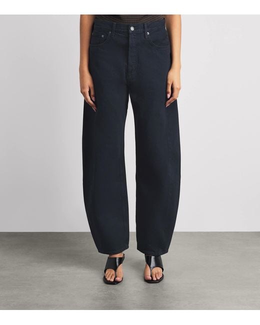 Agolde Blue Luna Pierced Tapered Jeans