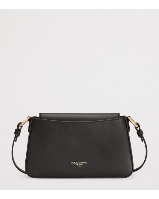 Dolce & Gabbana Black Leather Phone Bag