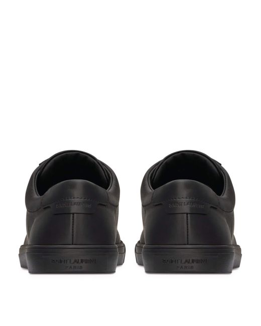 Saint Laurent Black Leather Court Classic Sl/10 Sneakers for men