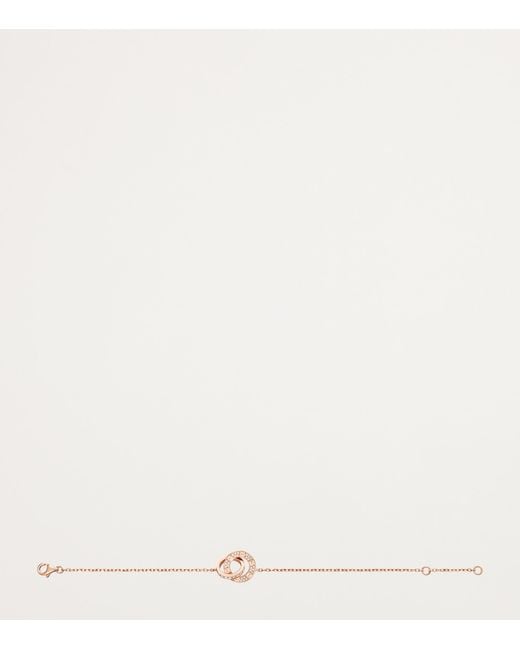 Cartier Metallic And Diamond Love Chain Bracelet