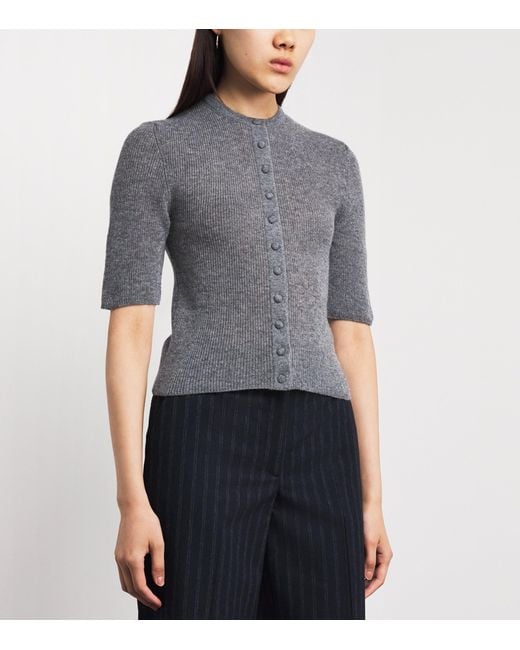 Citizens of Humanity Gray Wool-Cashmere Tabitha Cardigan