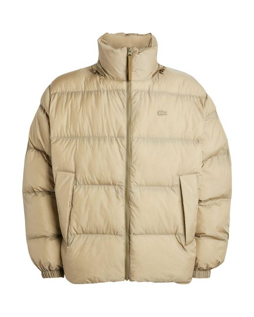 Lacoste Natural Neo Heritage Puffer Jacket for men