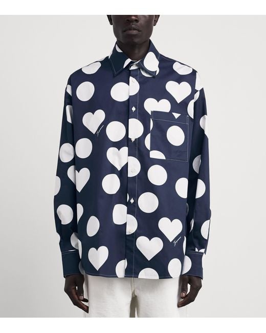 Jacquemus Blue Cotton The Camargue Shirt for men