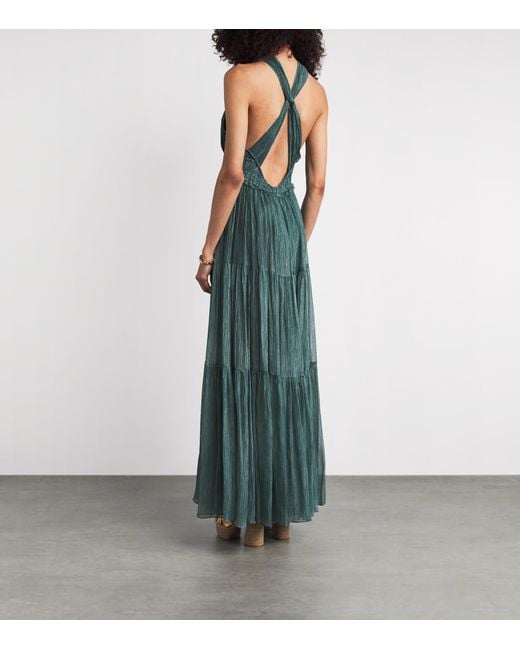 Ulla Johnson Green Silk Freesia Maxi Dress
