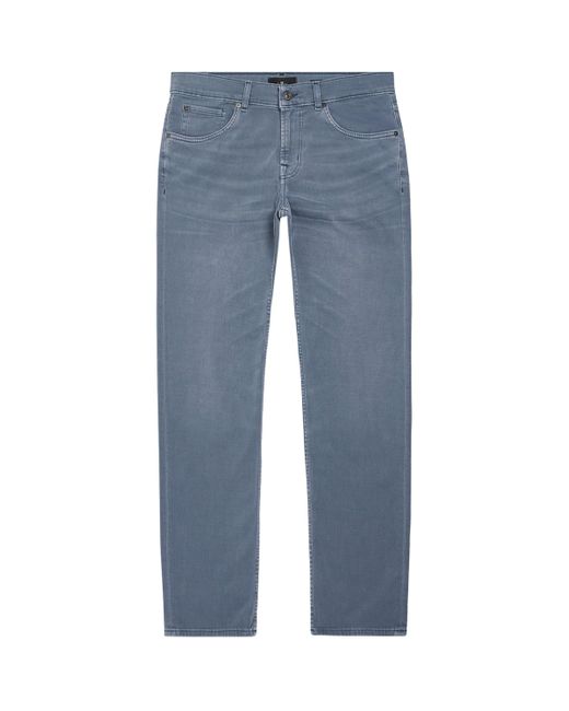 7 For All Mankind Blue Slimmy Tapered Slim Jeans for men