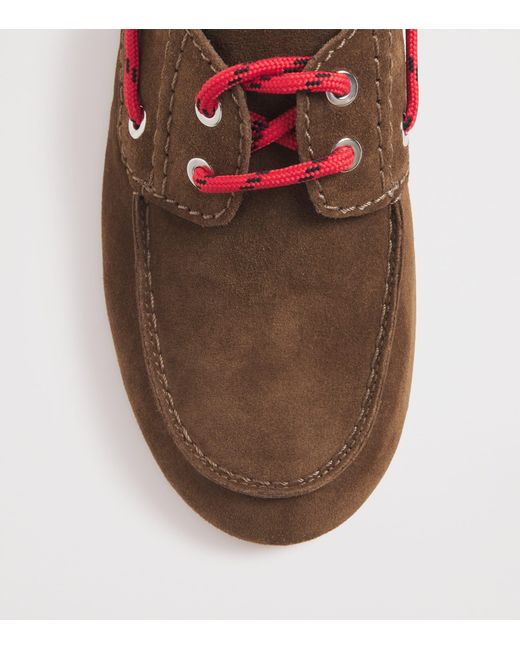 Sandro Brown Suede Boat Shoes