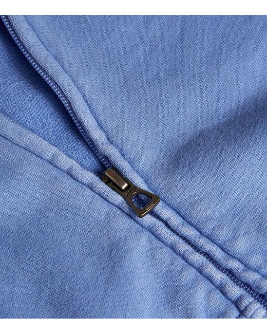 Polo Ralph Lauren Blue Cotton Zip-up Hoodie for men