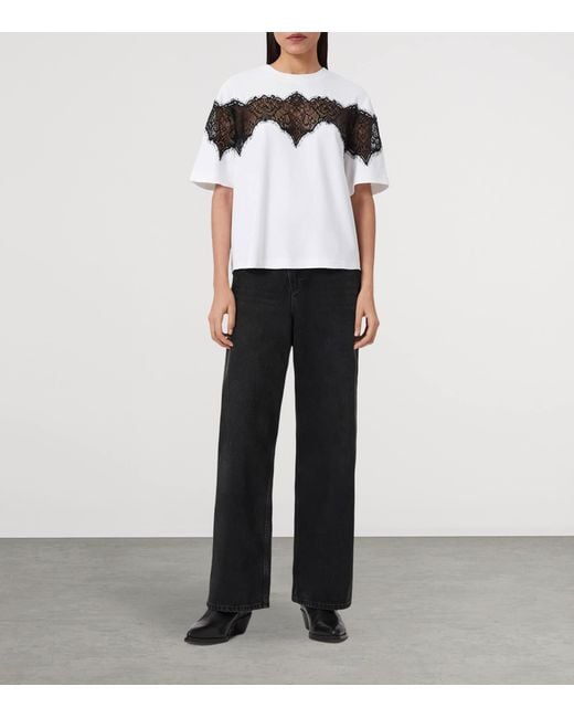 AllSaints Black Organic Cotton Lisa T-Shirt