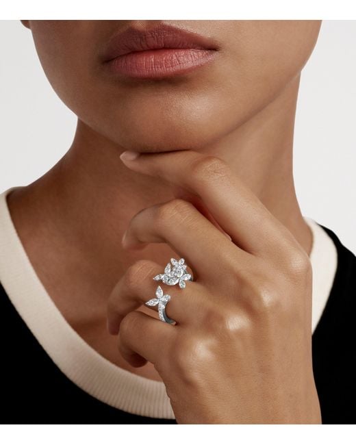 Graff White And Diamond Butterfly Ring