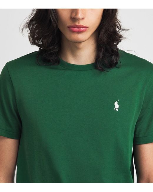 Polo Ralph Lauren Green Cotton Polo Pony T-Shirt for men