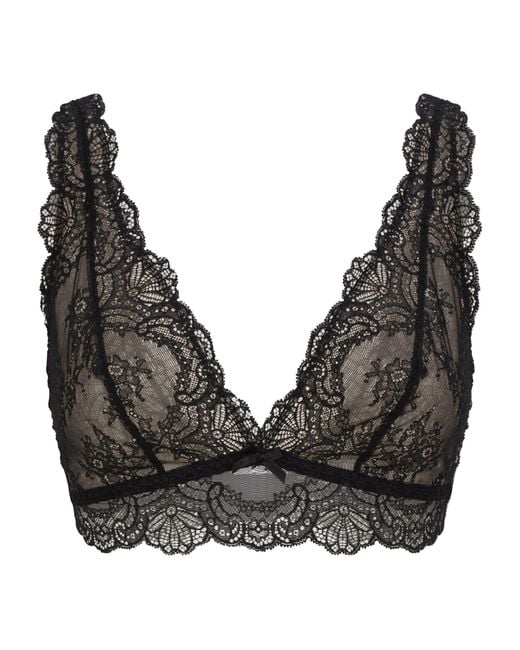 Aubade Black Sheer Lace Bralette