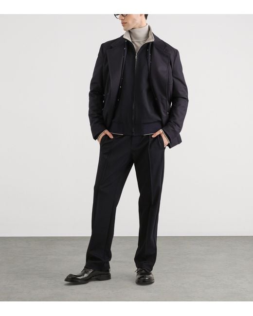 Dolce & Gabbana Black Zip-Up Sweatshirt for men