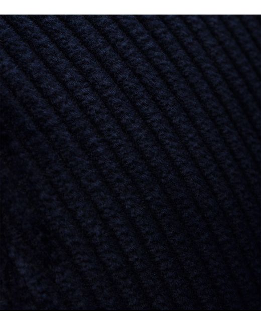 Prada Blue Corduroy Baseball Cap