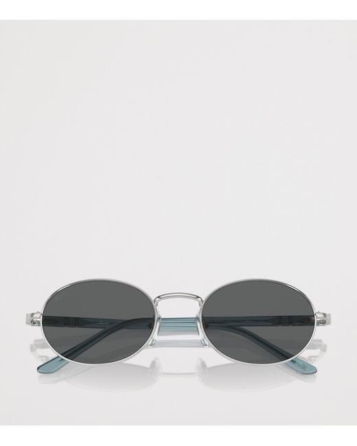 Persol Gray Ida Oval Sunglasses
