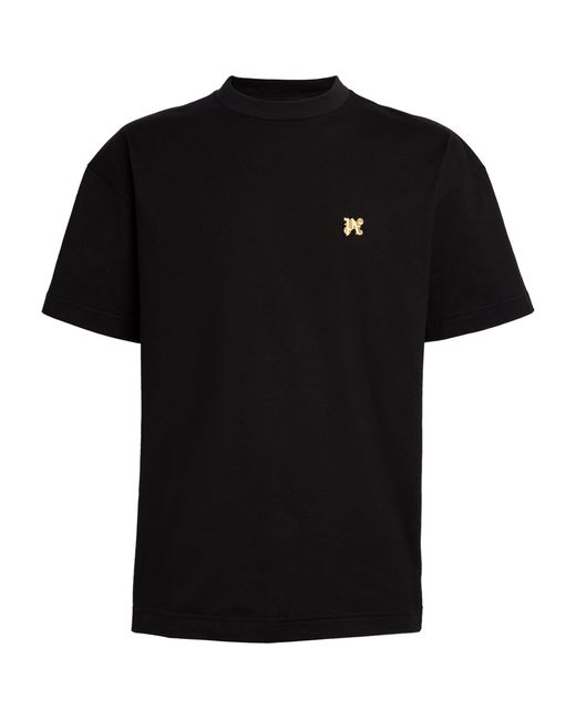 Palm Angels Black Logo Pin T-shirt for men