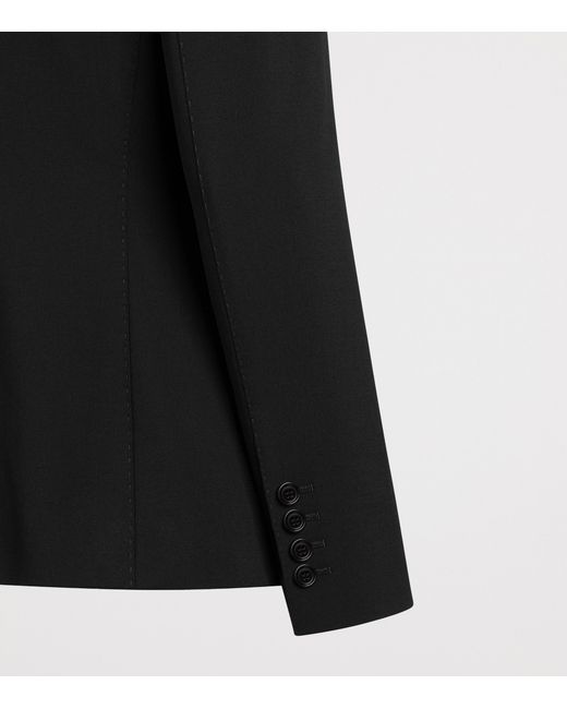 Dolce & Gabbana Black Wool-Blend Blazer