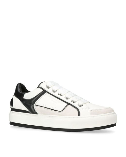Kurt Geiger White Leather Southbank Sneakers for men