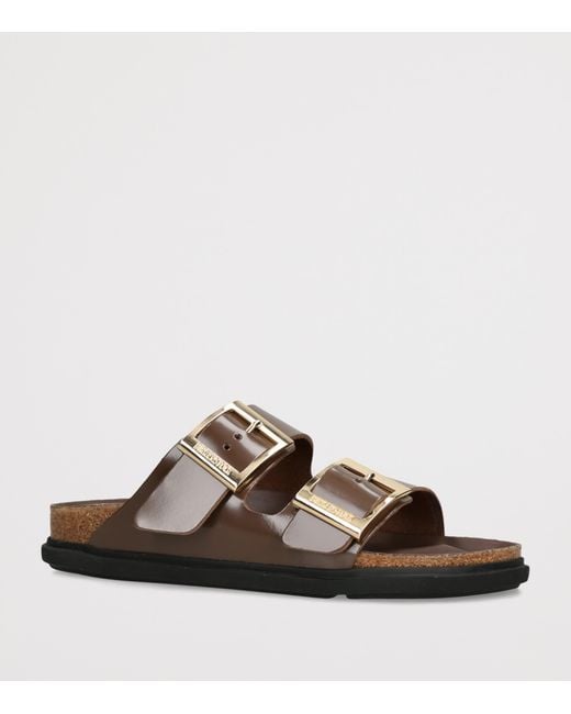 Birkenstock Brown Leather Arizona Sandals