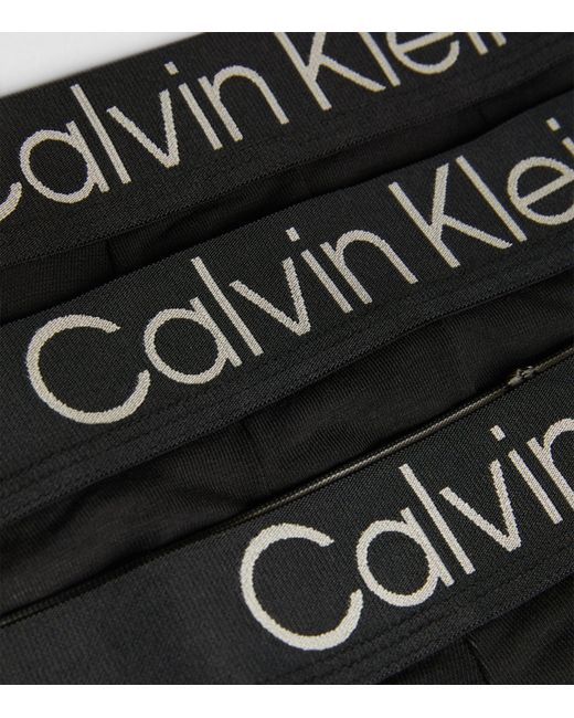 Calvin Klein Black Ultra Soft Modern Trunks (pack Of 3) for men