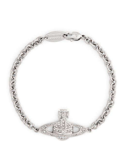 Vivienne Westwood White Mini Bas Relief Bracelet for men