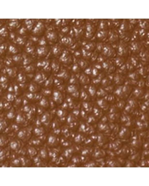 Burberry Brown Leather Engraved Card Holder