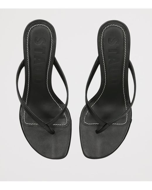 Staud Black Freja Kitten Heel Sandals 60