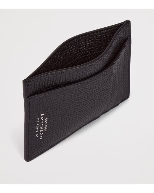 Smythson Black Calfskin Ludlow Card Holder