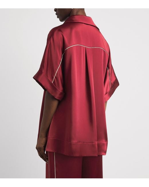 Roksanda Red Satin Enira Top