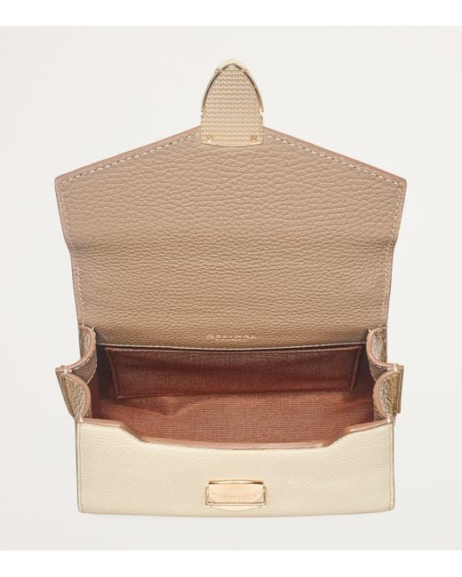Aspinal Natural Mini Mayfair 2 Top-Handle Bag