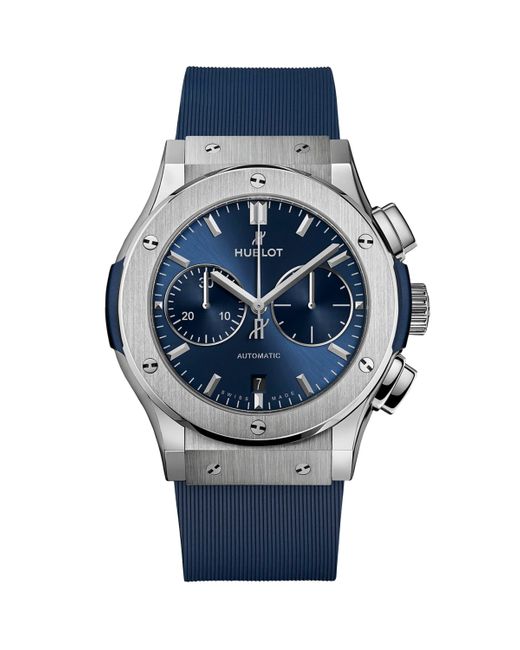 Hublot Blue Titanium Classic Fusion Chronograph Watch