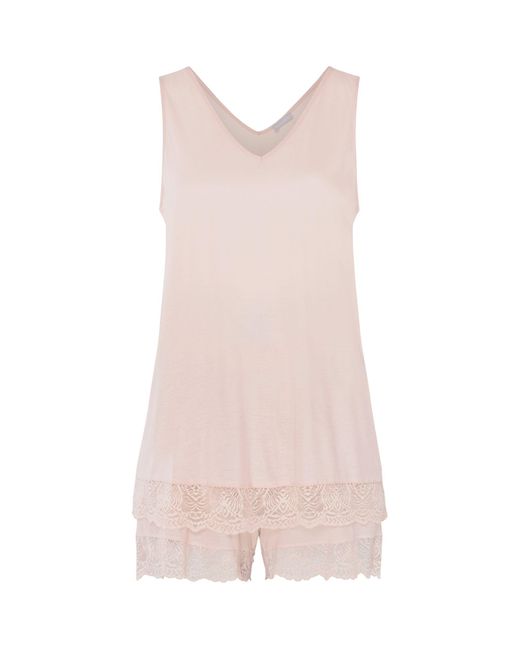 Hanro Pink Josephine Short Pyjama Set