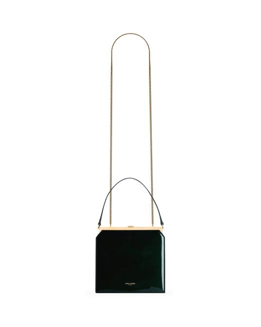 Saint Laurent Black Patent Leather Midnight Cross-Body Bag