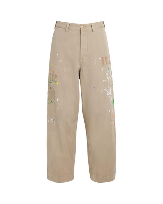 Polo Ralph Lauren Natural Paint Splatter Wide-Leg Trousers for men