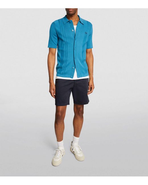 PAIGE Blue Phillips Chino Shorts for men