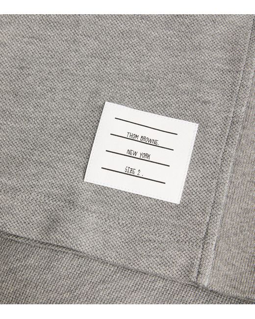 Thom Browne Gray 4-Bar Panel T-Shirt for men