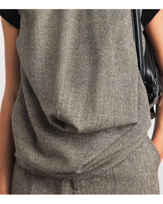 Rick Owens Gray Subhuman Top
