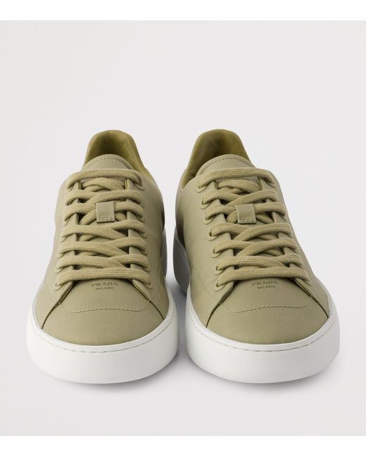 Prada Green Re-Nylon Court Sneakers for men
